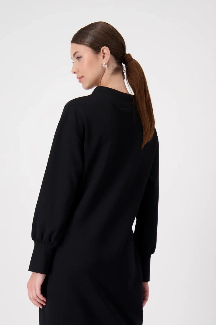 Black Stand Up Collar Dress 808158 - Lucindas on-line