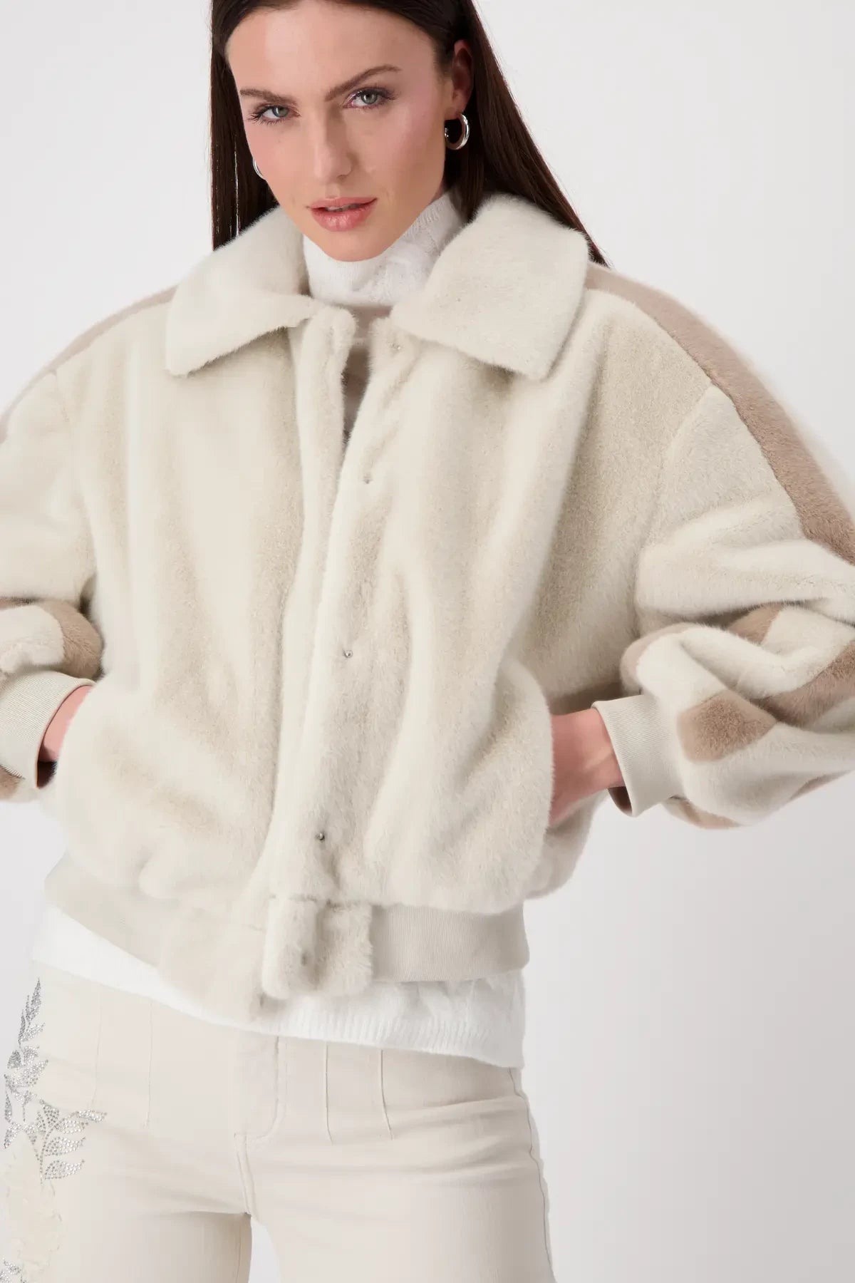 Sand Furry Jacket 808012