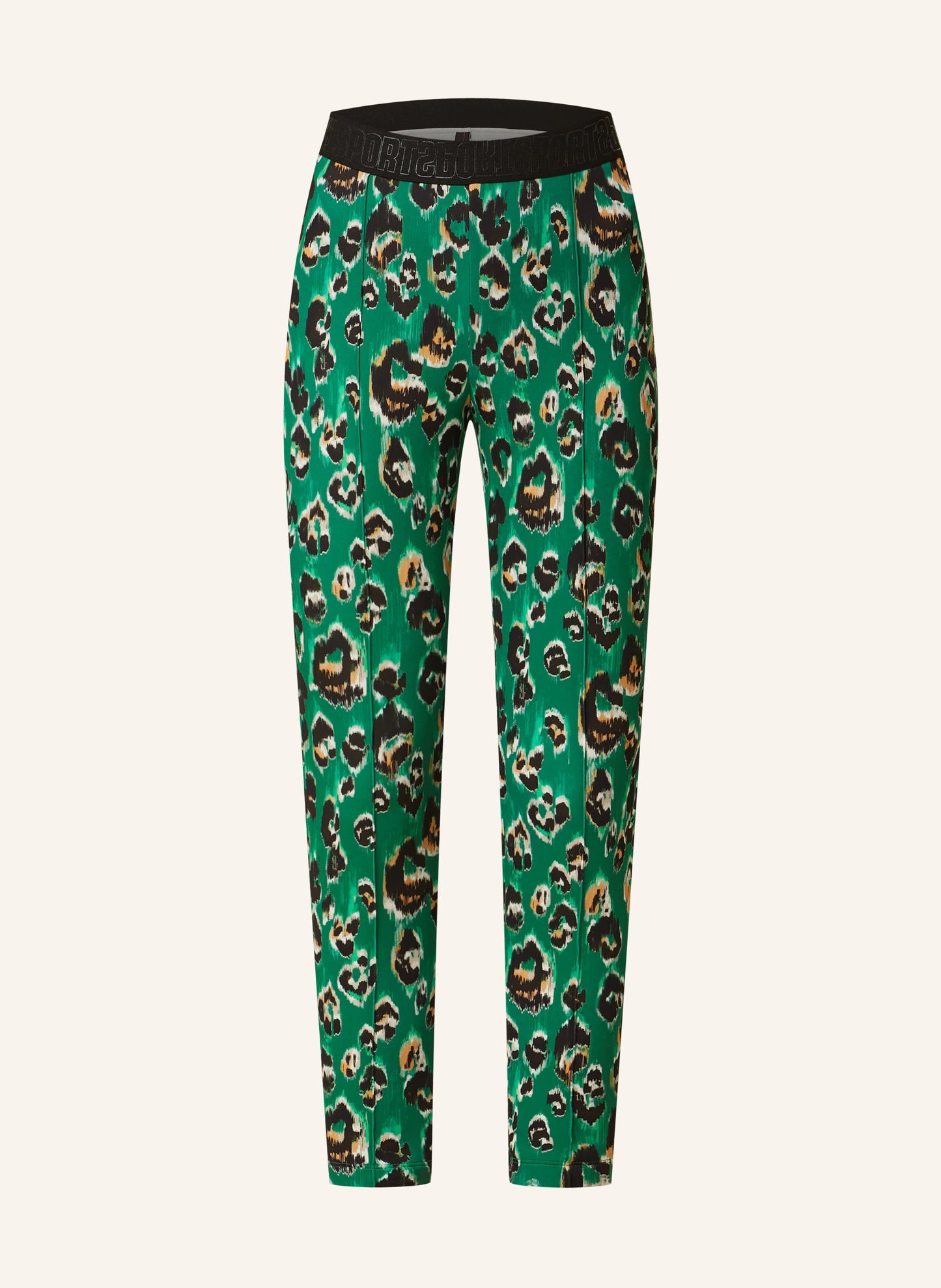 Marc Cain Sofia Leopard Print Scuba Trousers XS 81.27 J765