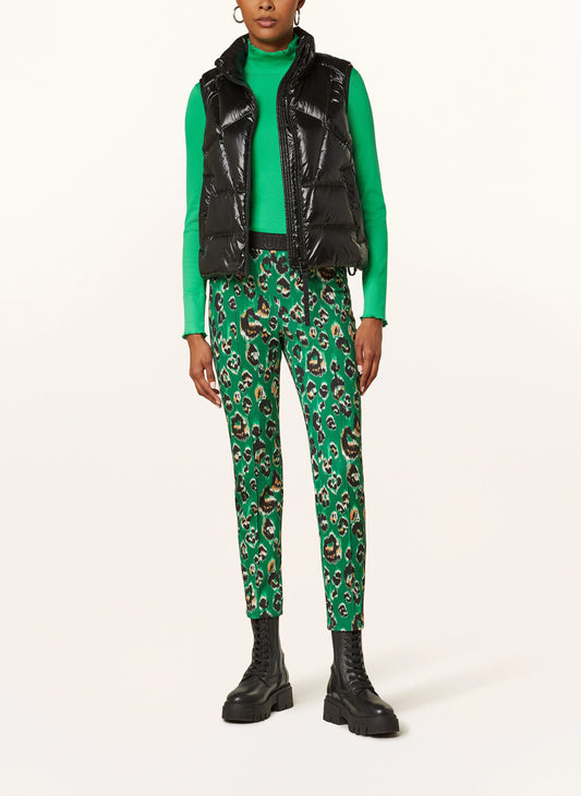 Marc Cain Sofia Leopard Print Scuba Trousers XS 81.27 J765