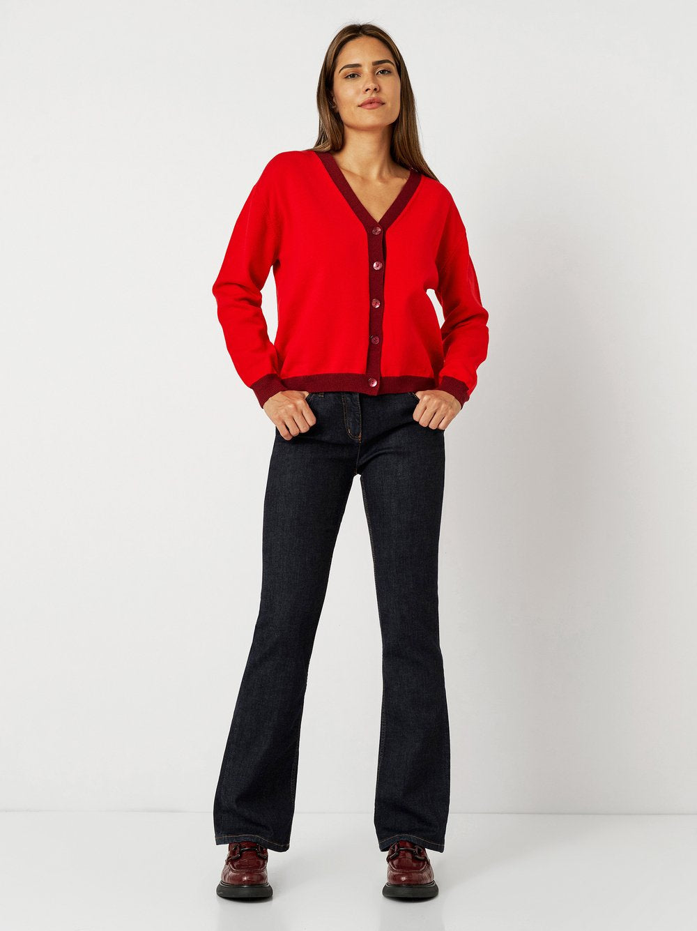 Dark Blue Perfect Shape Bootcut Jeans 1106-9