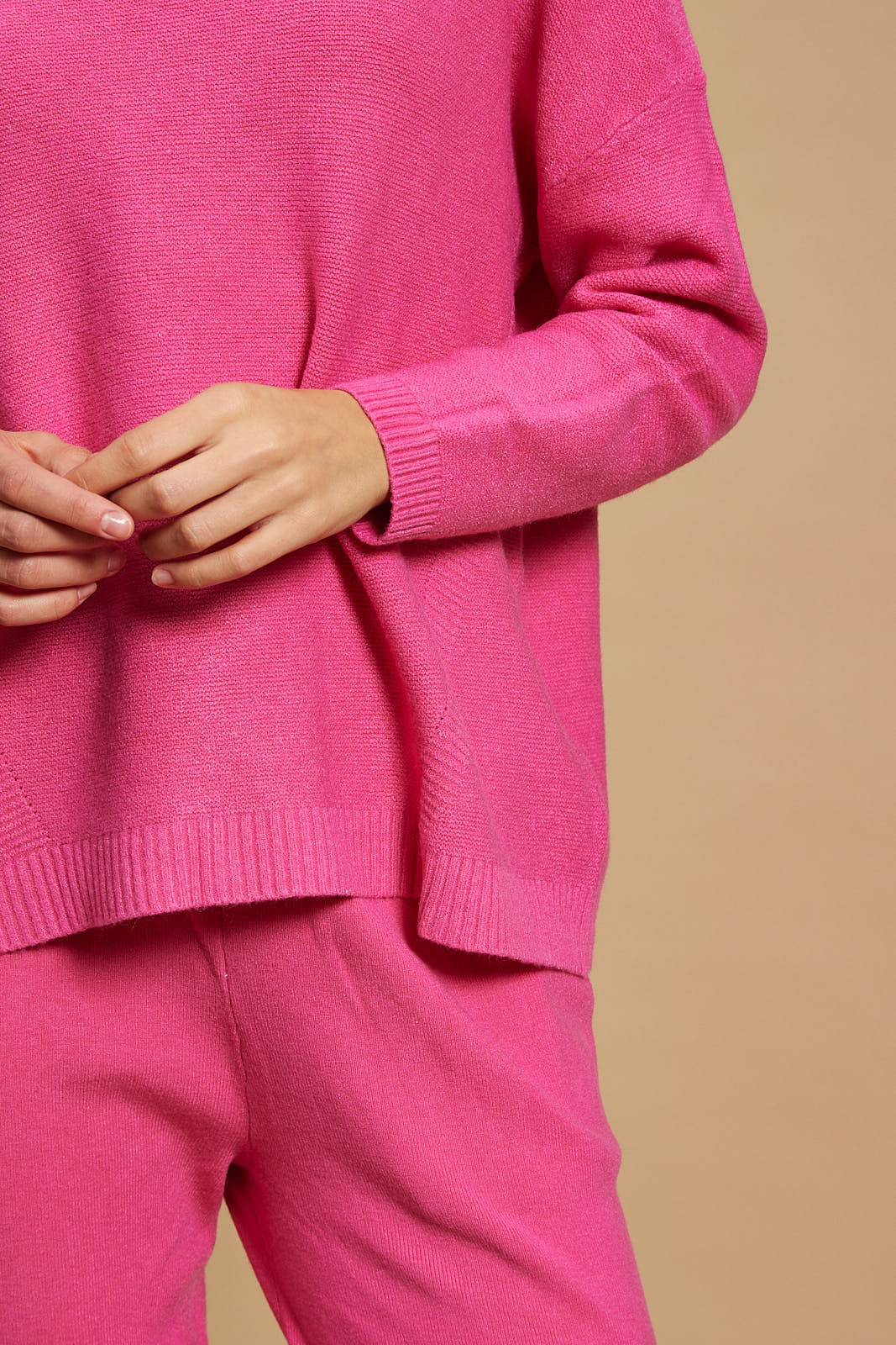 Oversized Soft-Knit V-Neck Jumper