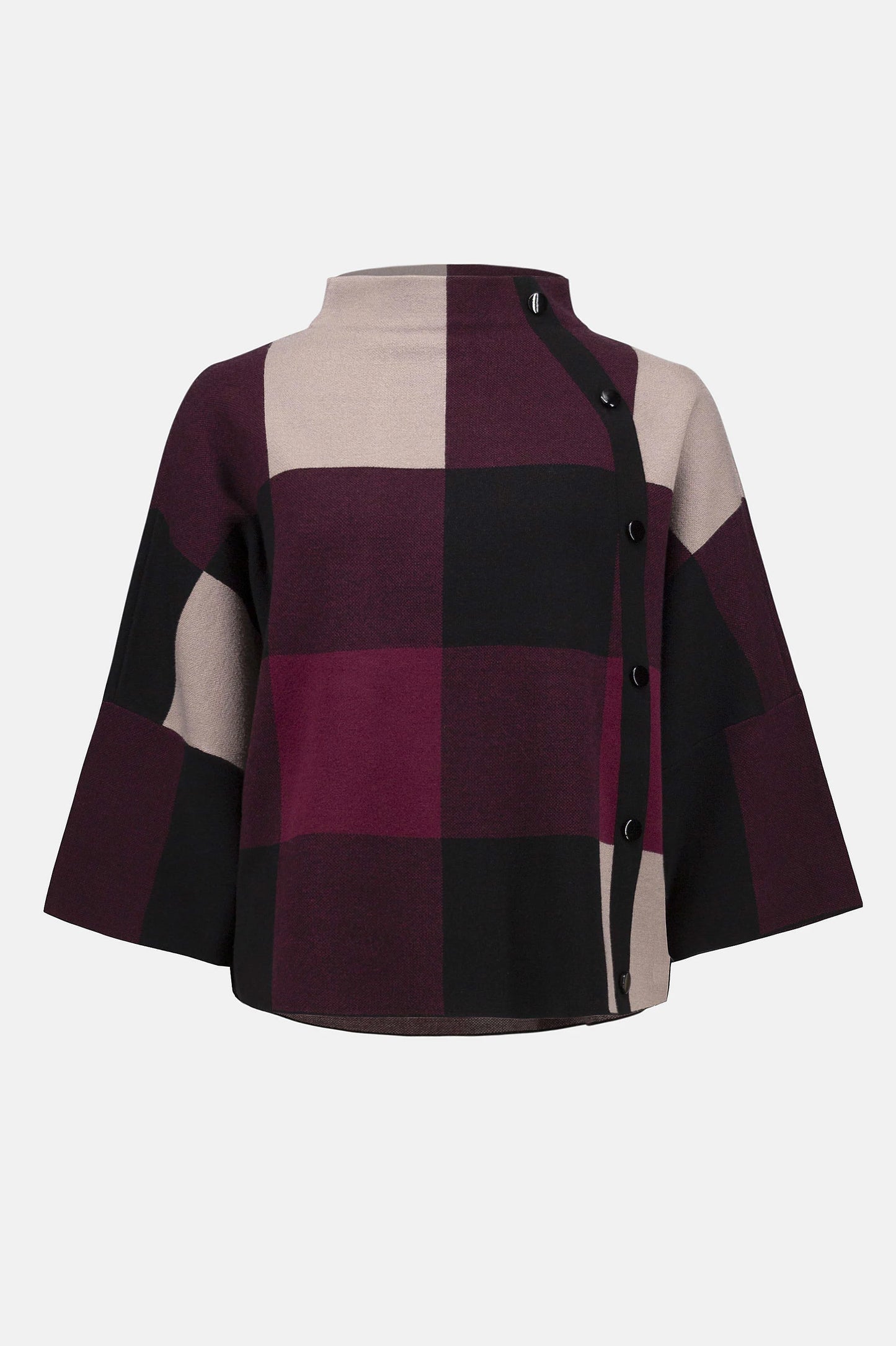 Checked Jacquard Knitted Jumper