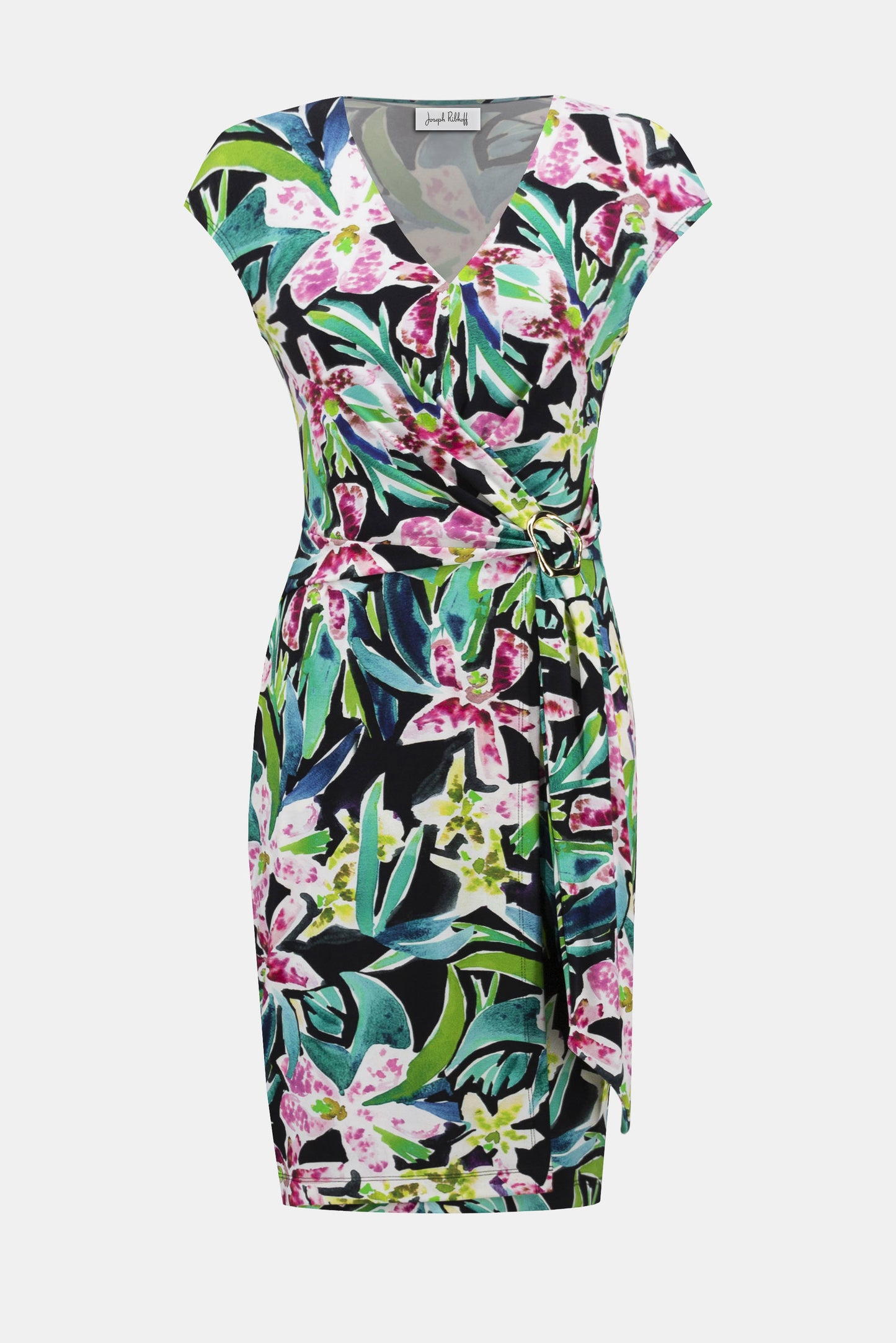 Joseph Ribkoff Tropical Print Sheath Dress 252079
