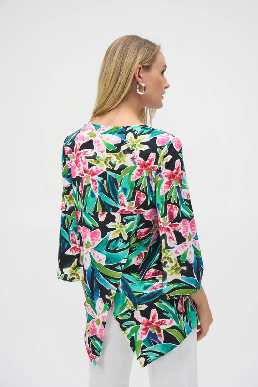 Tropical Fit and Flare Tunic