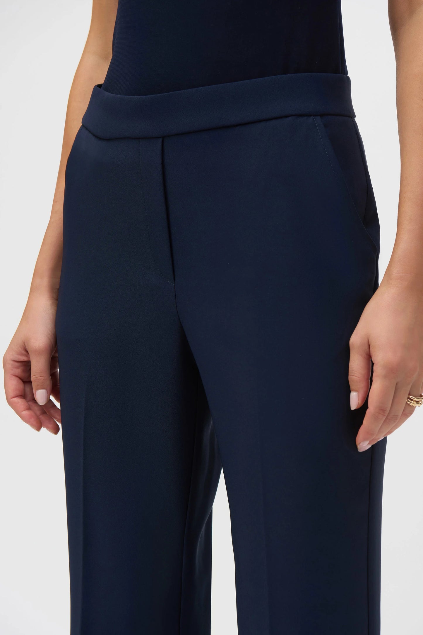 Joseph Ribkoff Lux Twill Flared Pull-On Trousers 252226