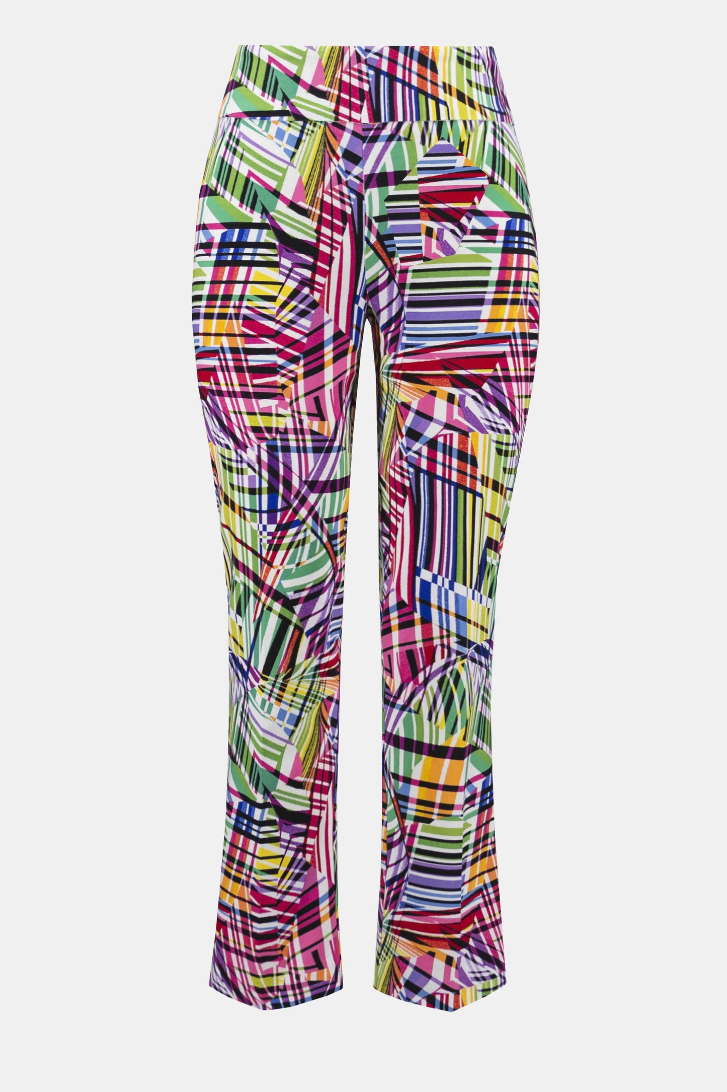 Multi-coloured Print Straight Leg Pants 252233