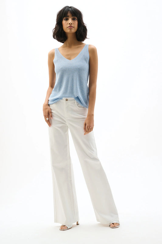 Metallic Knitted Camisole with Rhinestones (available in other colours) - Lucindas on-line