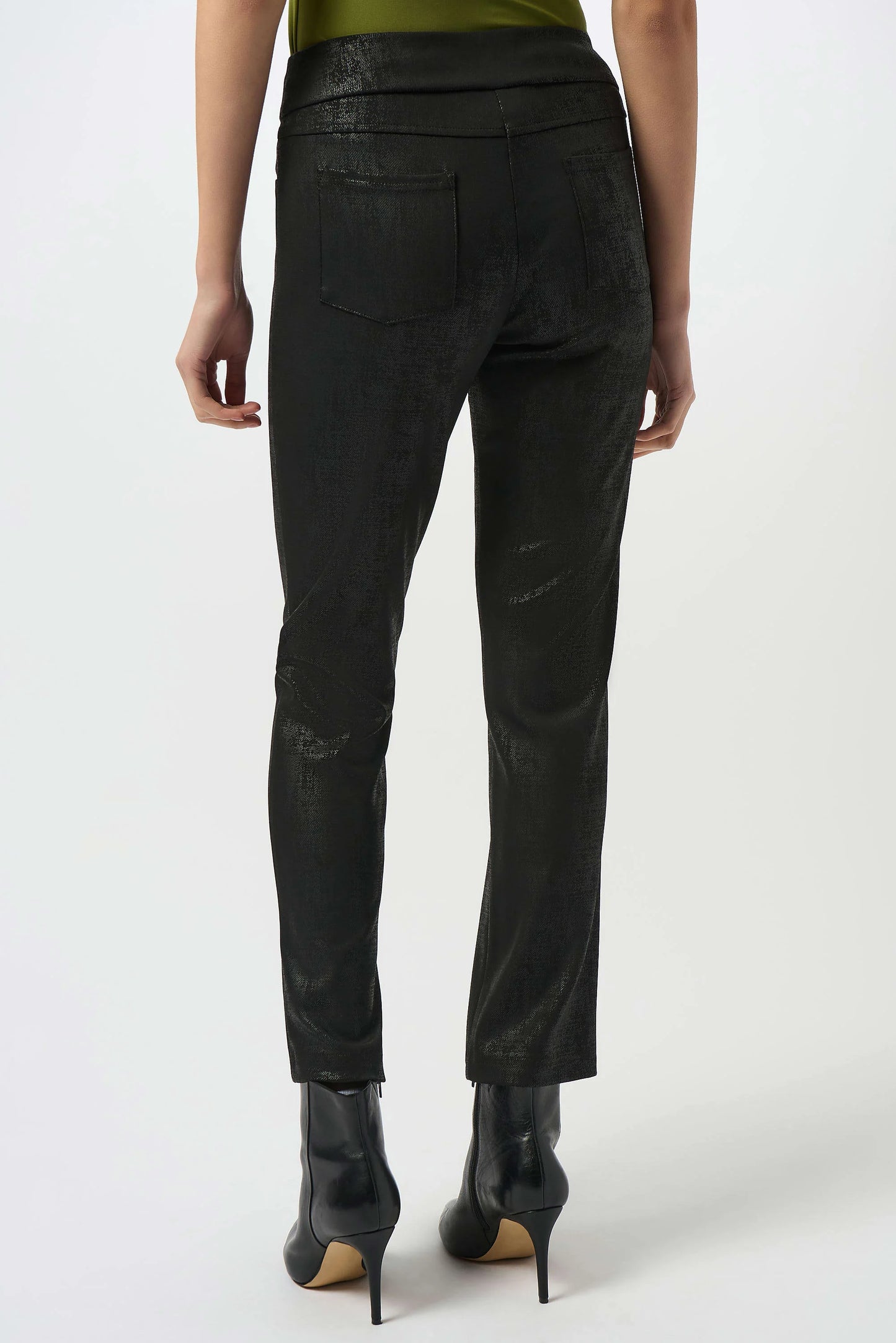Joseph Ribkoff Luxe Textured Black Trousers Lucindas