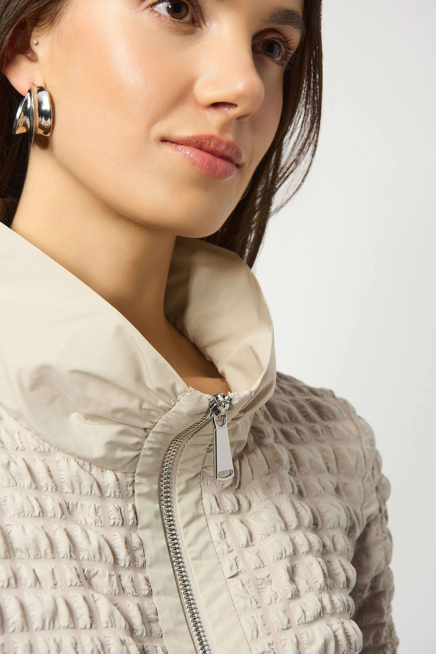 Joseph Ribkoff Bubble A-Line Mock Collar Top Lucindas