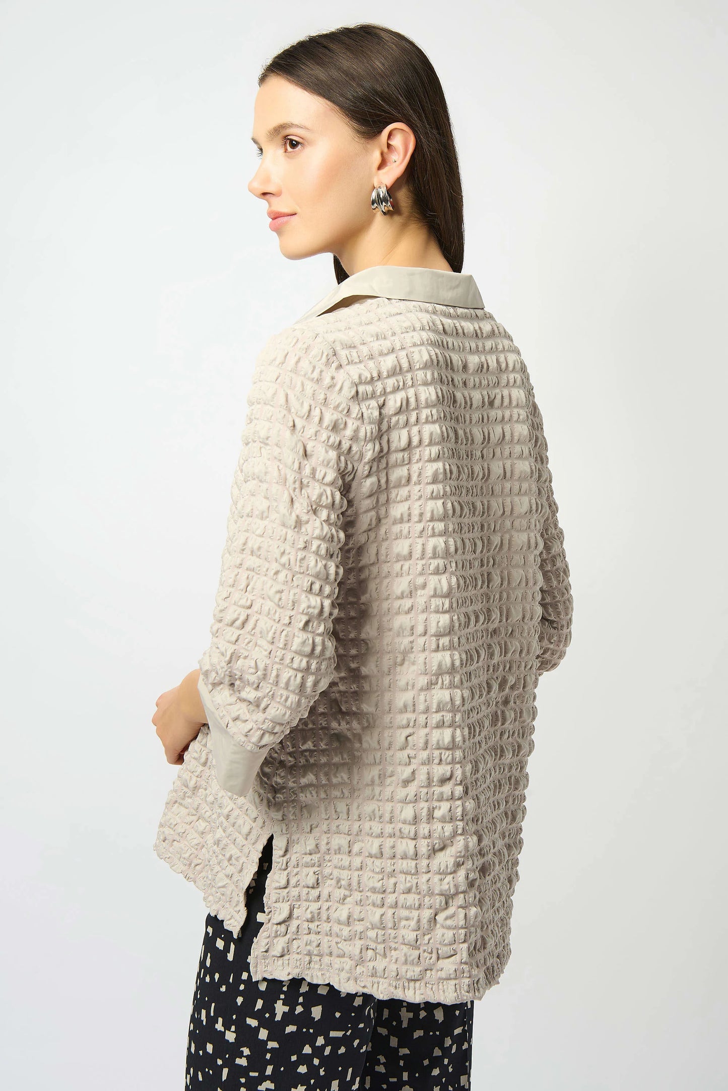 Joseph Ribkoff Bubble A-Line Mock Collar Top Lucindas