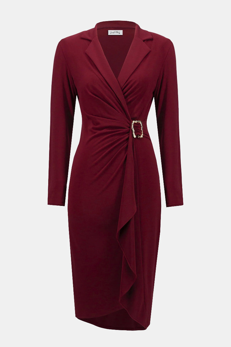 Moss Crepe Wrap Dress