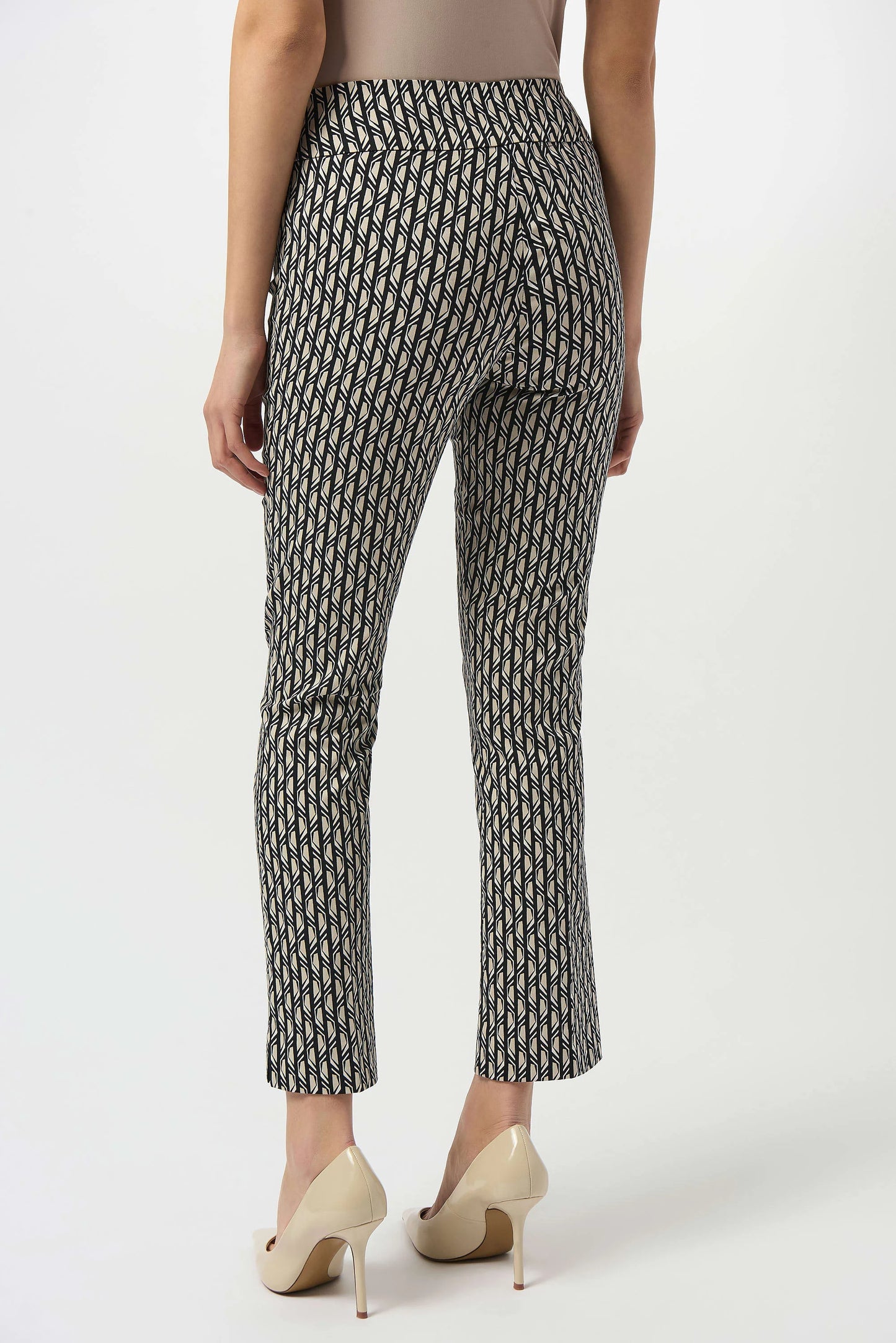 Joseph Ribkoff Moonstone Print Straight Leg Pull-On Pants