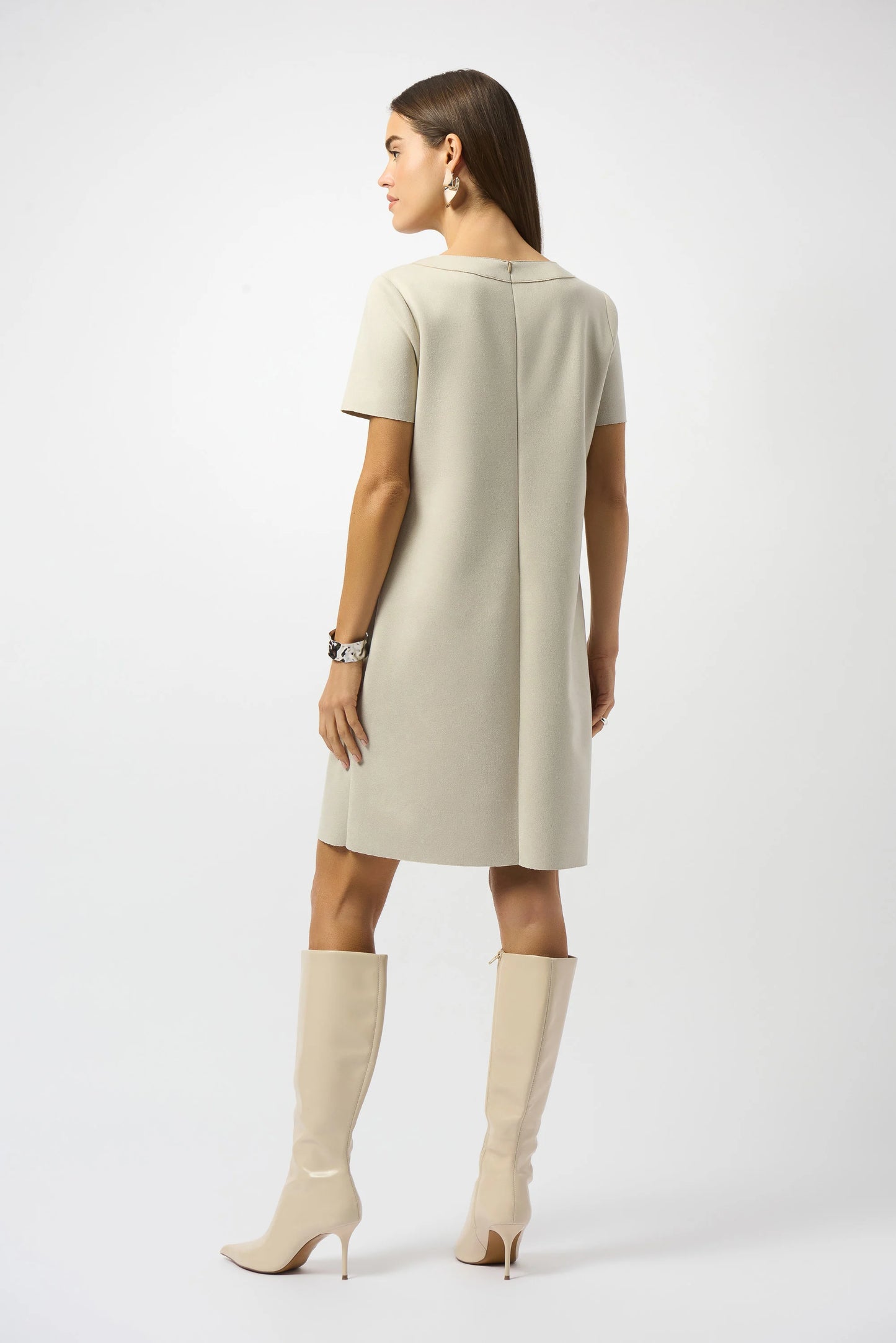 Scuba Suede Shift Dress