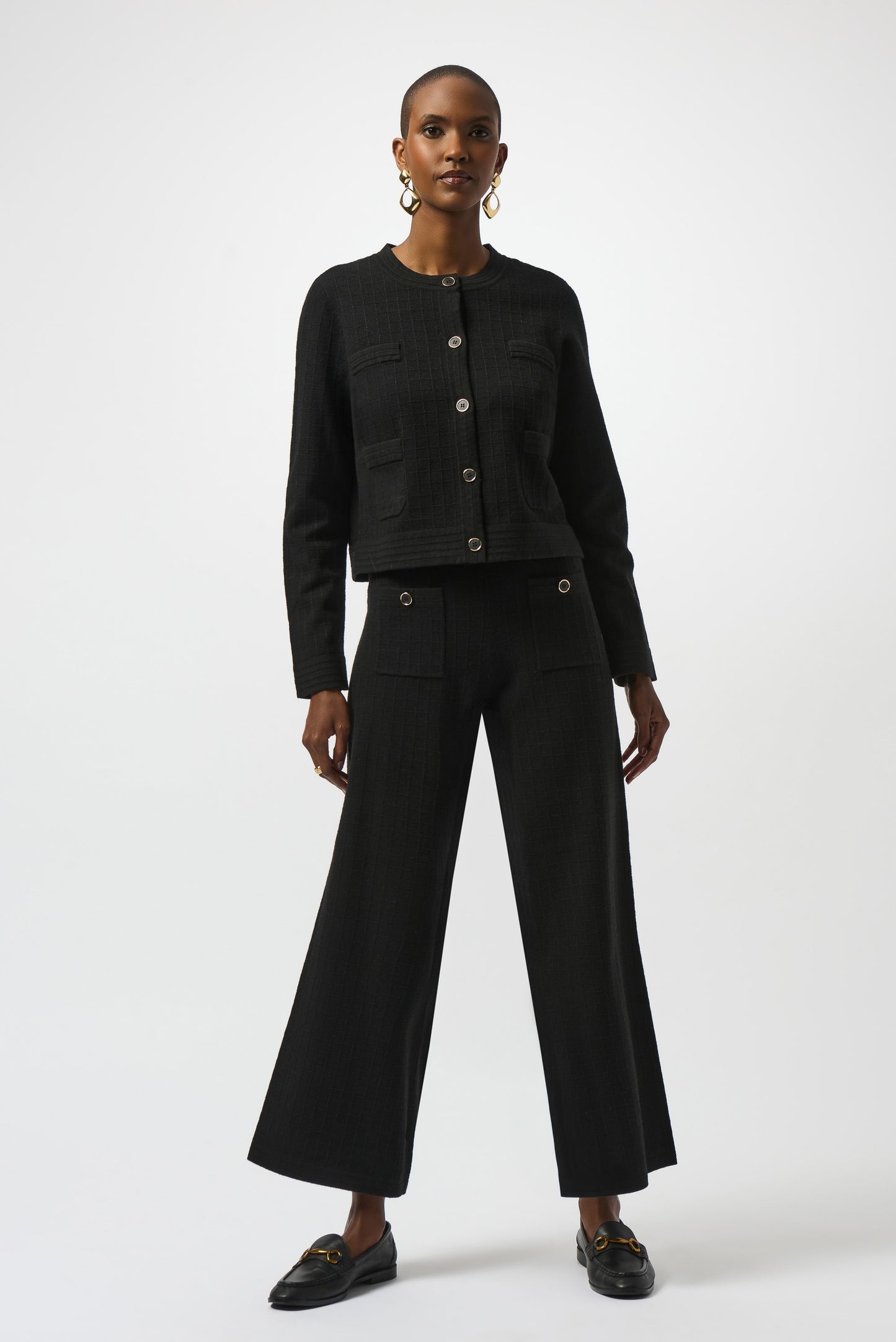 Joseph Ribkoff Sweater Knit Wide Leg Trousers Lucindas
