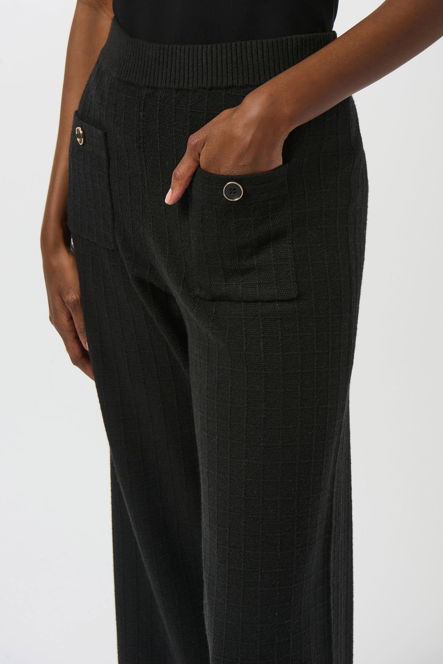 Joseph Ribkoff Sweater Knit Wide Leg Trousers Lucindas