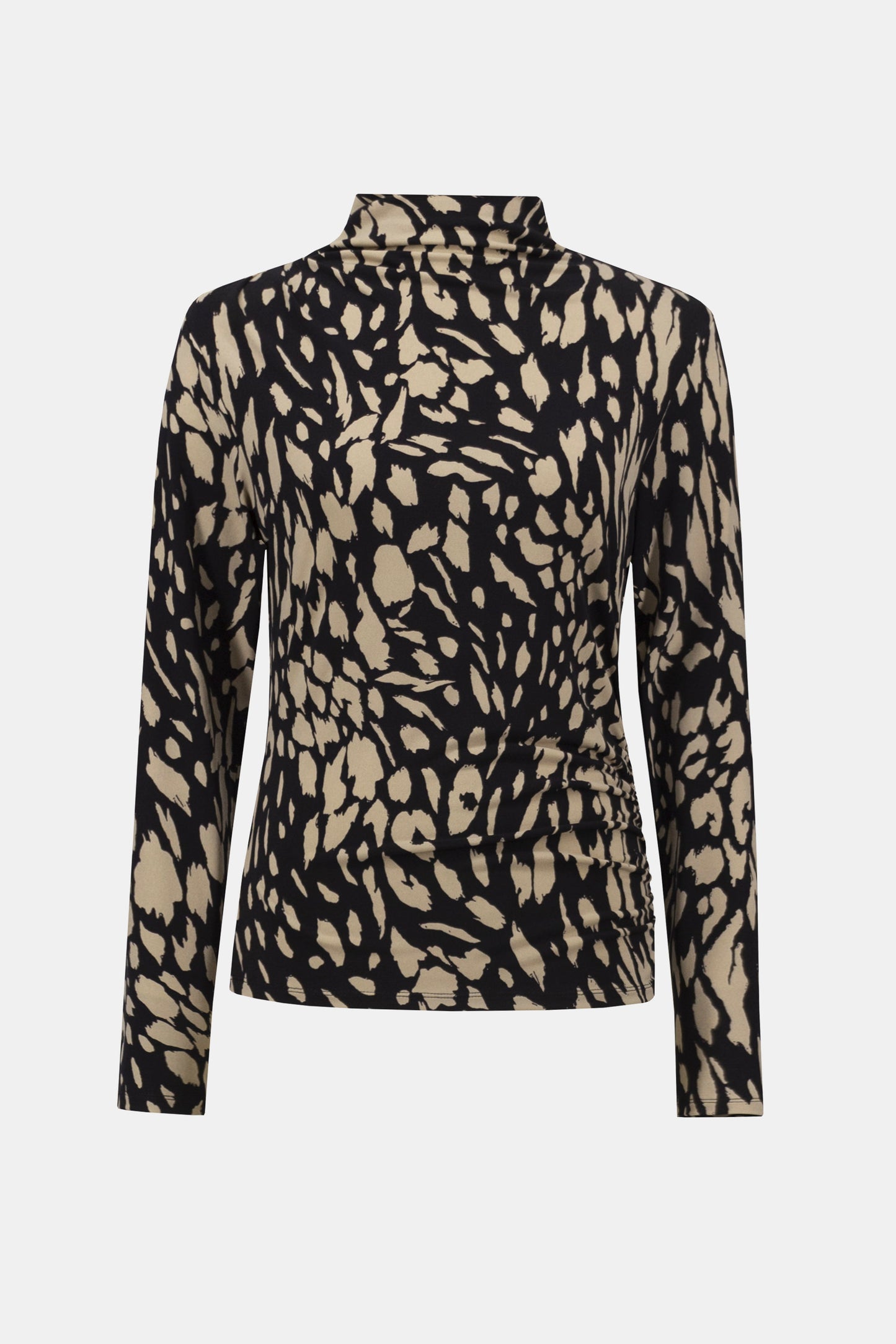 Silky Knit Animal Print Fitted Top