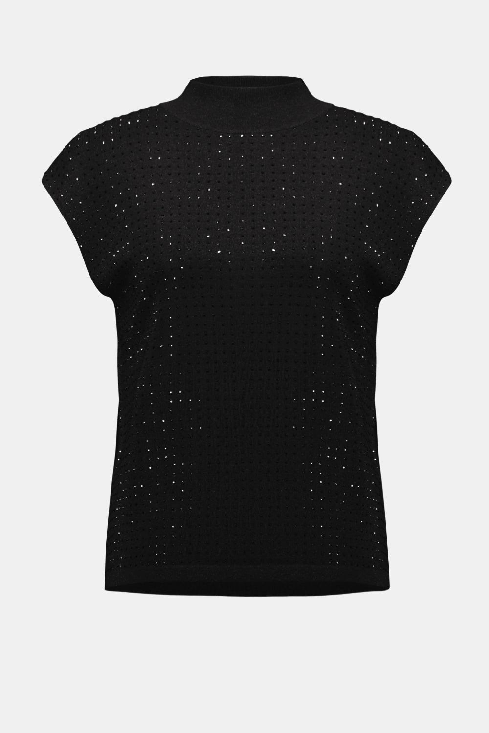 Sweater Knit Sleeveless Pullover with Iron-On Detail