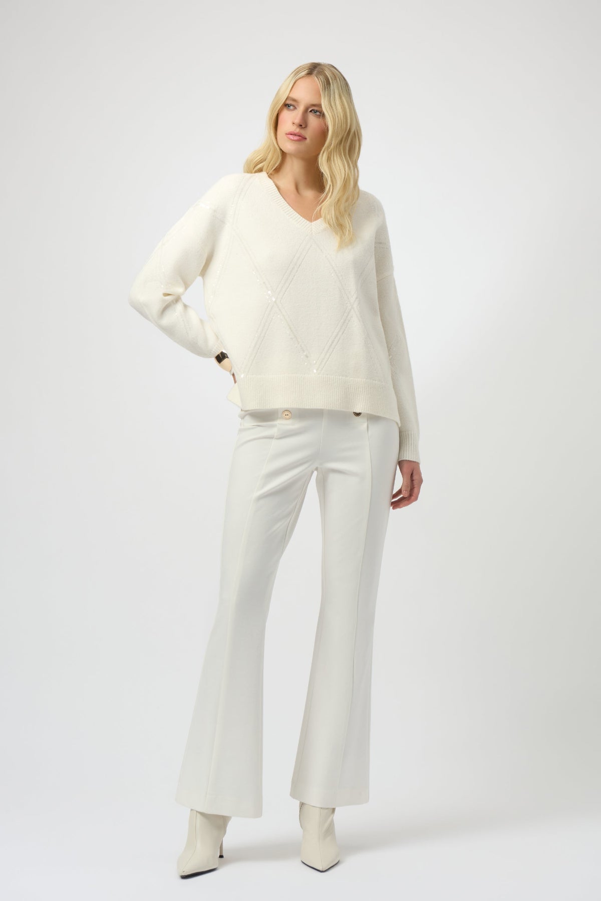 Sweater Knit Pullover with Sequins