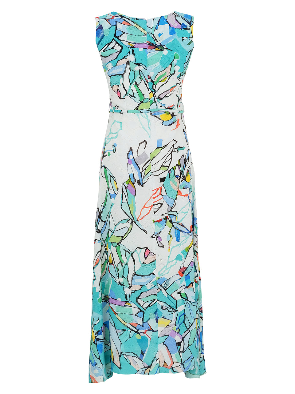 Dolcezza Colourful Abstract Maxi Dress 25616