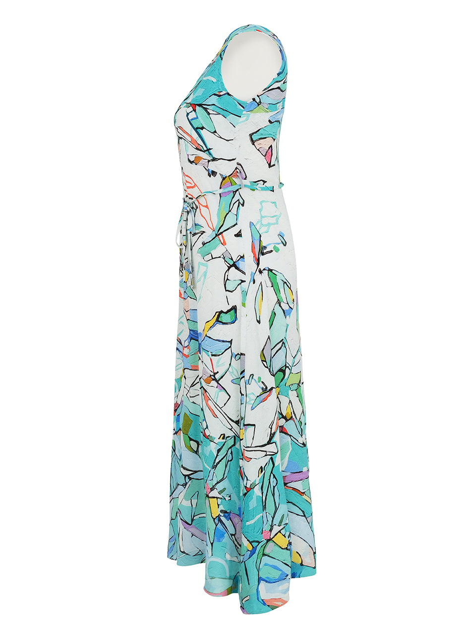 Dolcezza Colourful Abstract Maxi Dress 25616