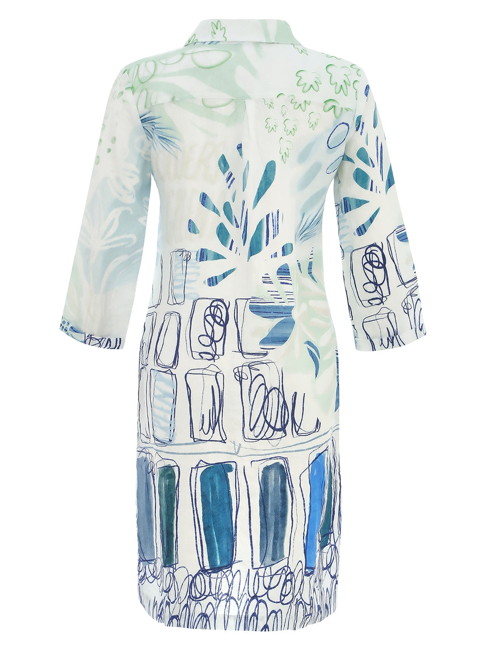Dolcezza City Garden Pure Linen Dress 25775