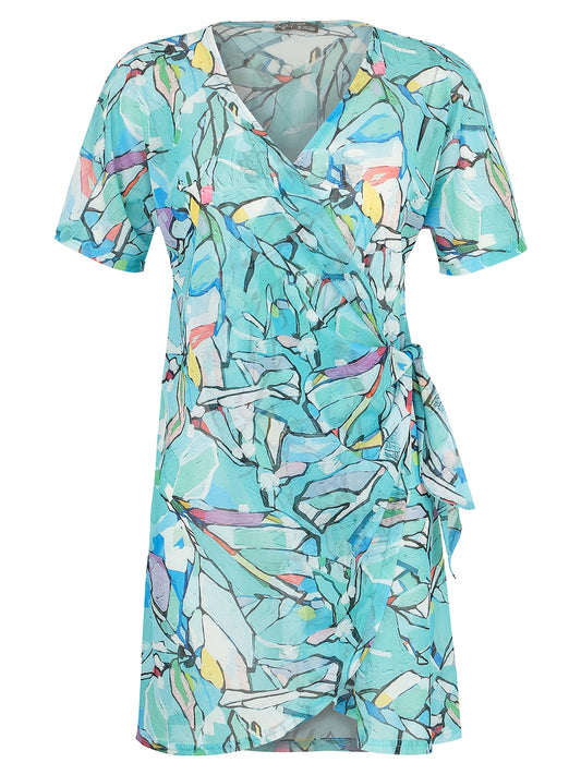 Half Moon Morning Beach Wrap Dress 25805