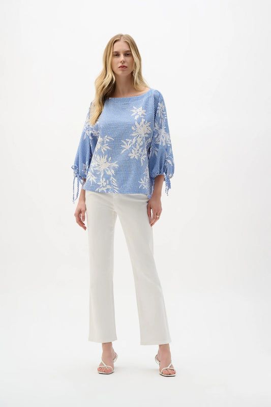 Joseph Ribkoff Floral Print Trapeze Top