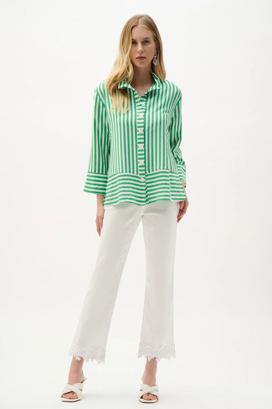 Woven Stripe Straight Jacket - Lucindas on-line