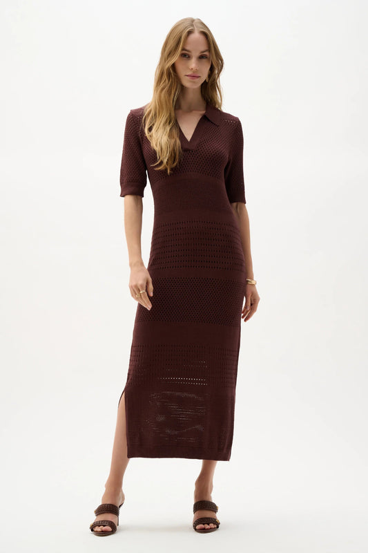 Joseph Ribkoff Open-stitch Knit Straight Dress