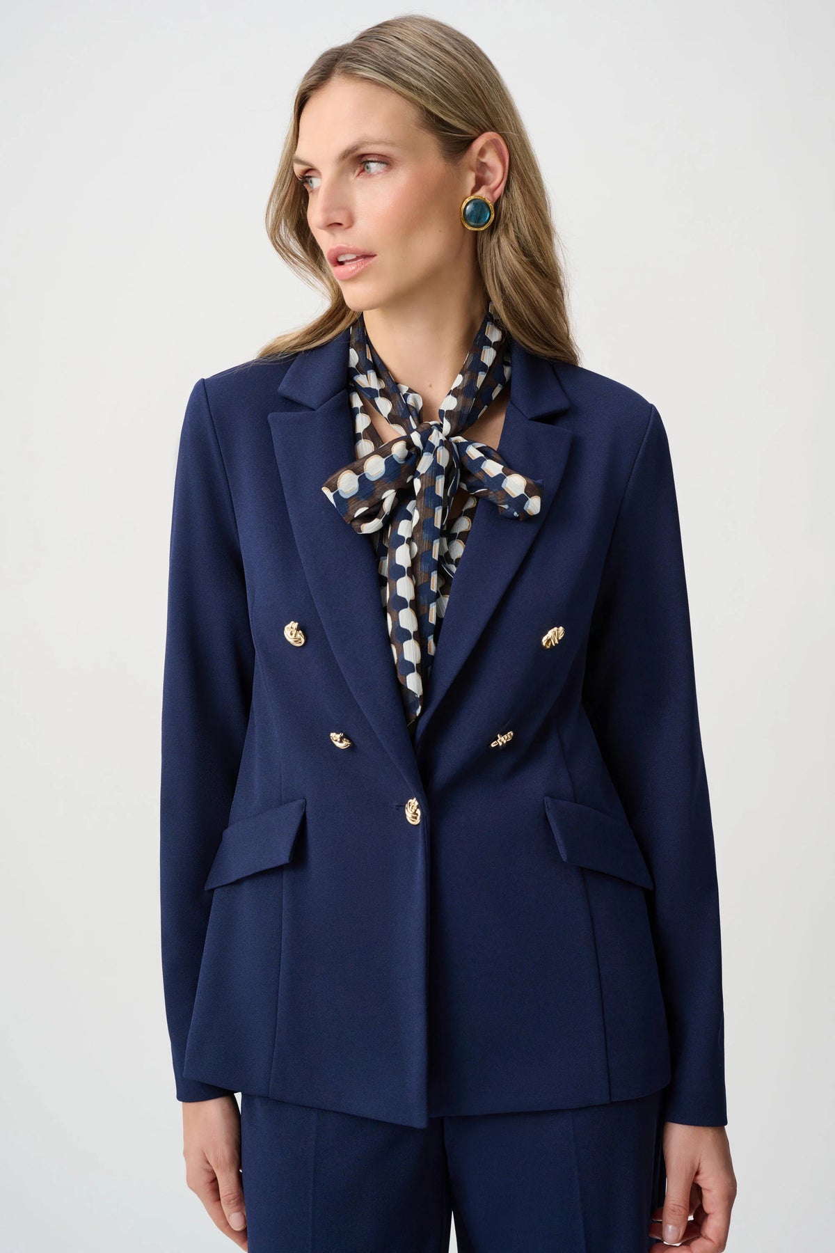 Scuba Crepe Fitted Blazer - Lucindas on-line