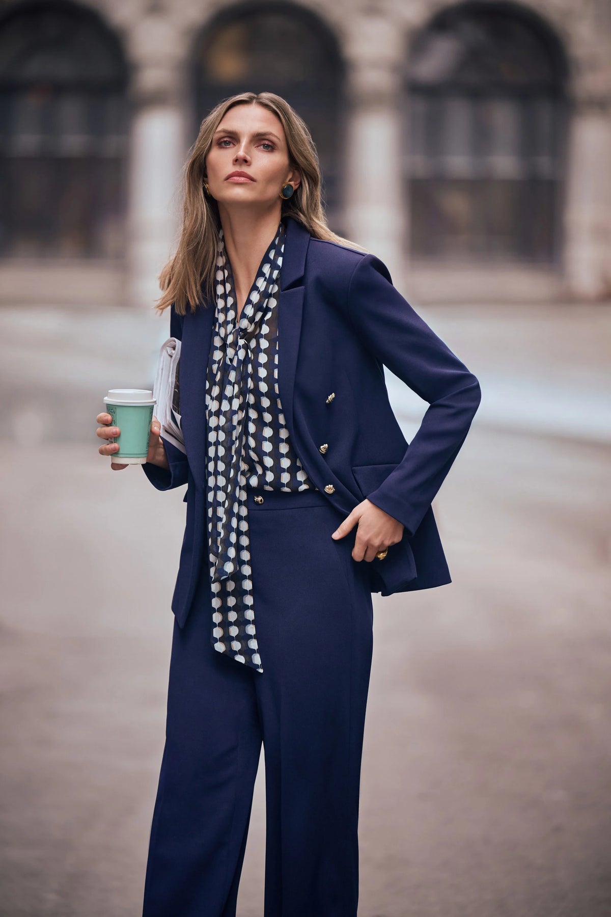 Scuba Crepe Fitted Blazer - Lucindas on-line