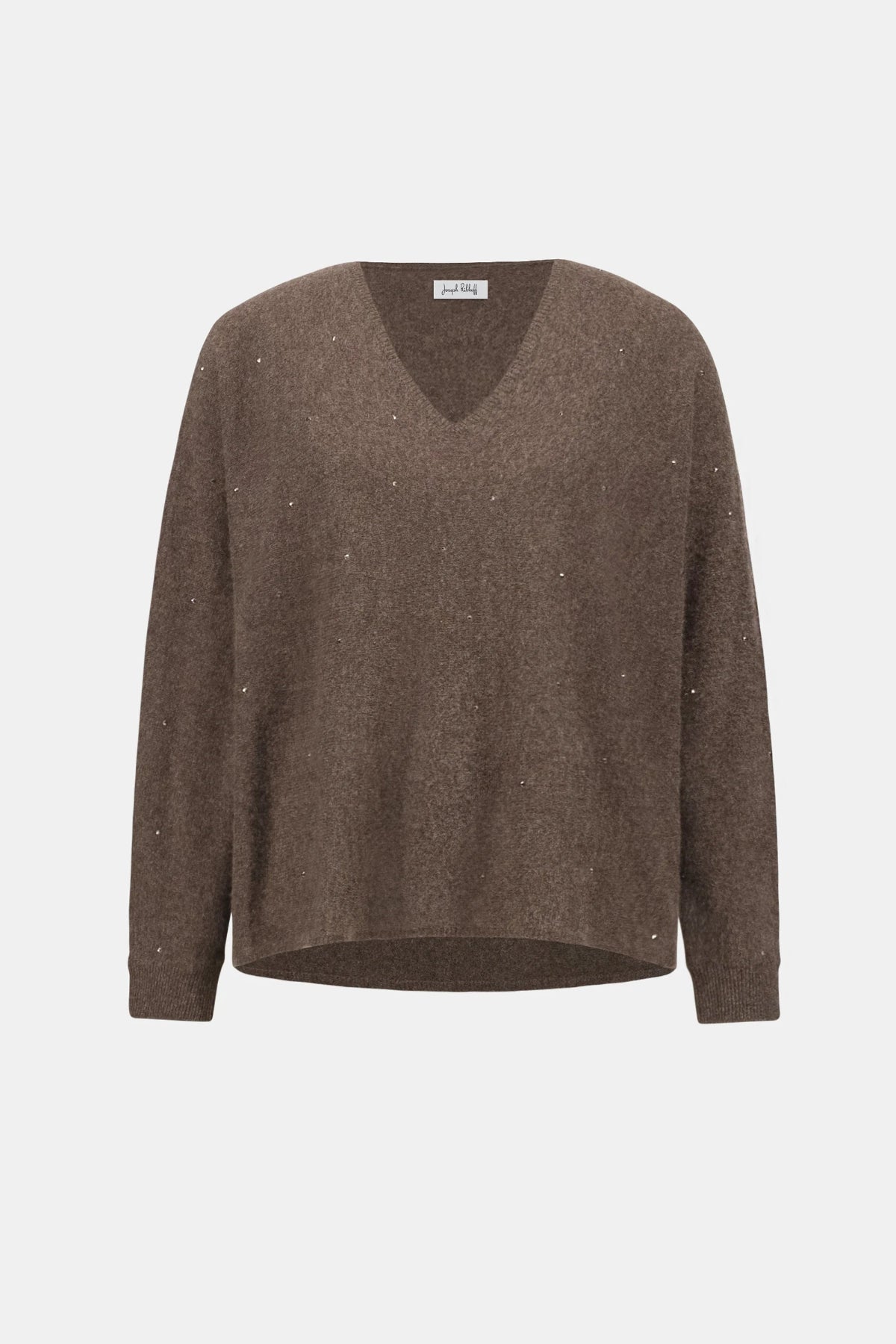 Joseph Ribkoff Cashmere Boxy Jumper With Rhinestone Detail