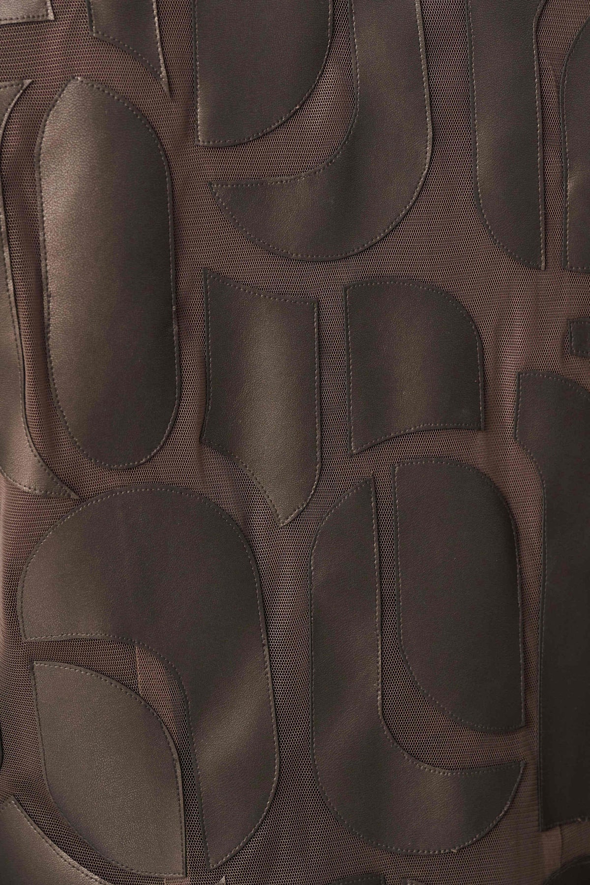 Leatherette And Mesh Embroidered Jacket - Lucindas on-line