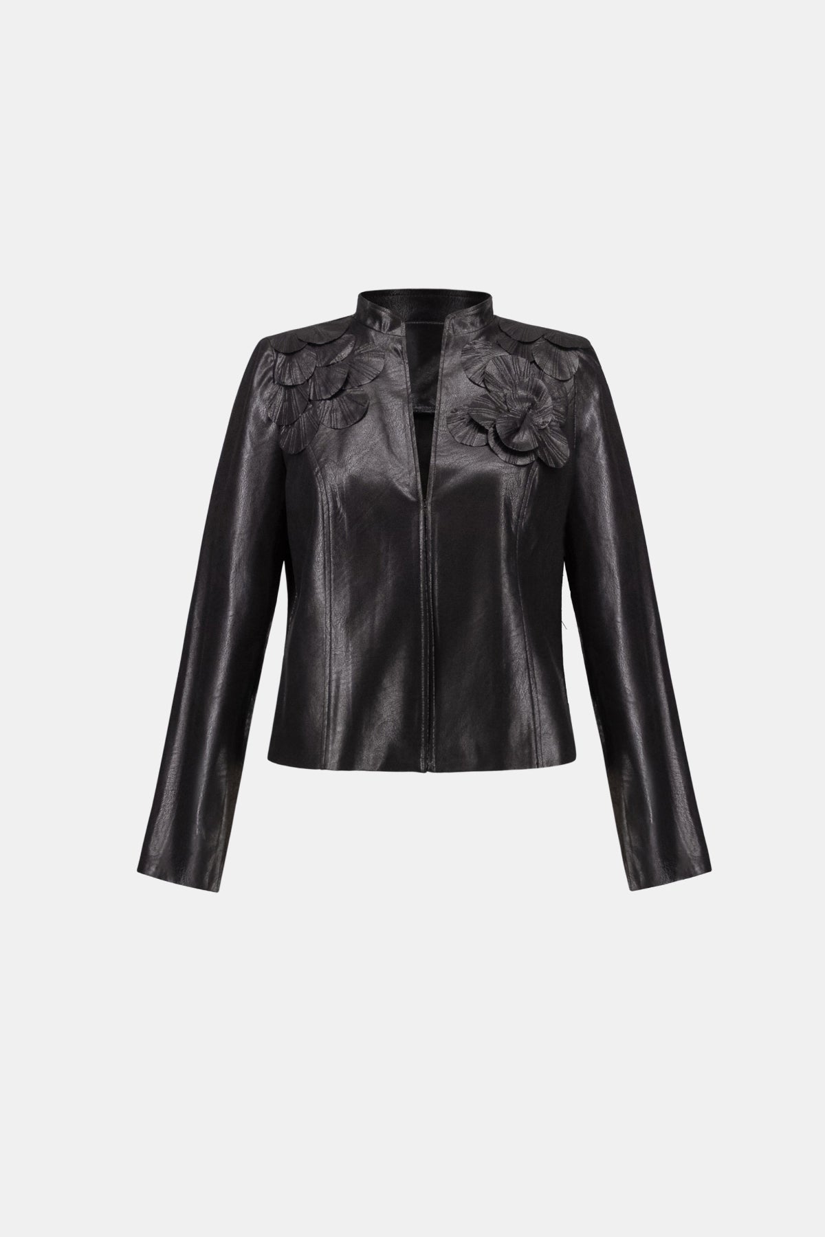 Embellished Foiled Suede Jacket