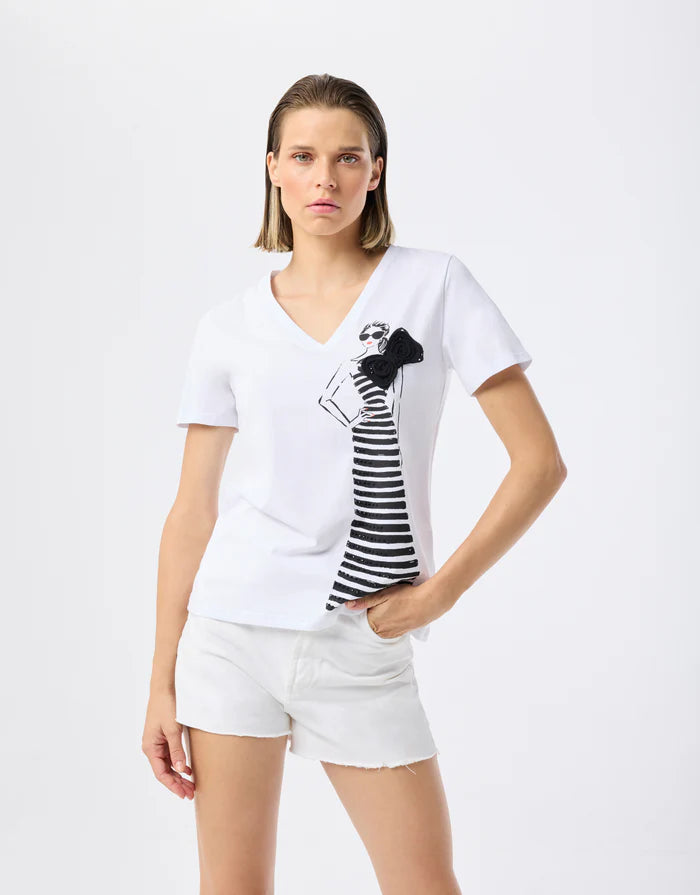 Leo & Ugo Miranda White T-Shirt TED440