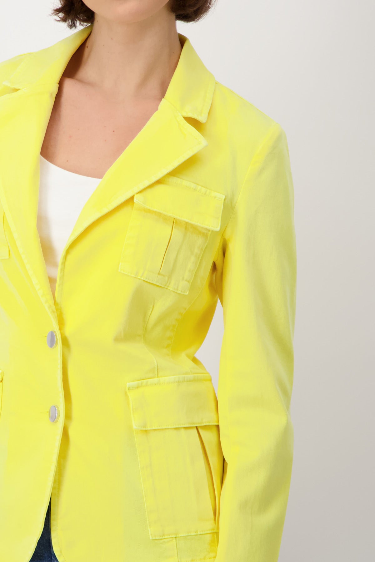 Monari Yellow Safari Cotton Blazer