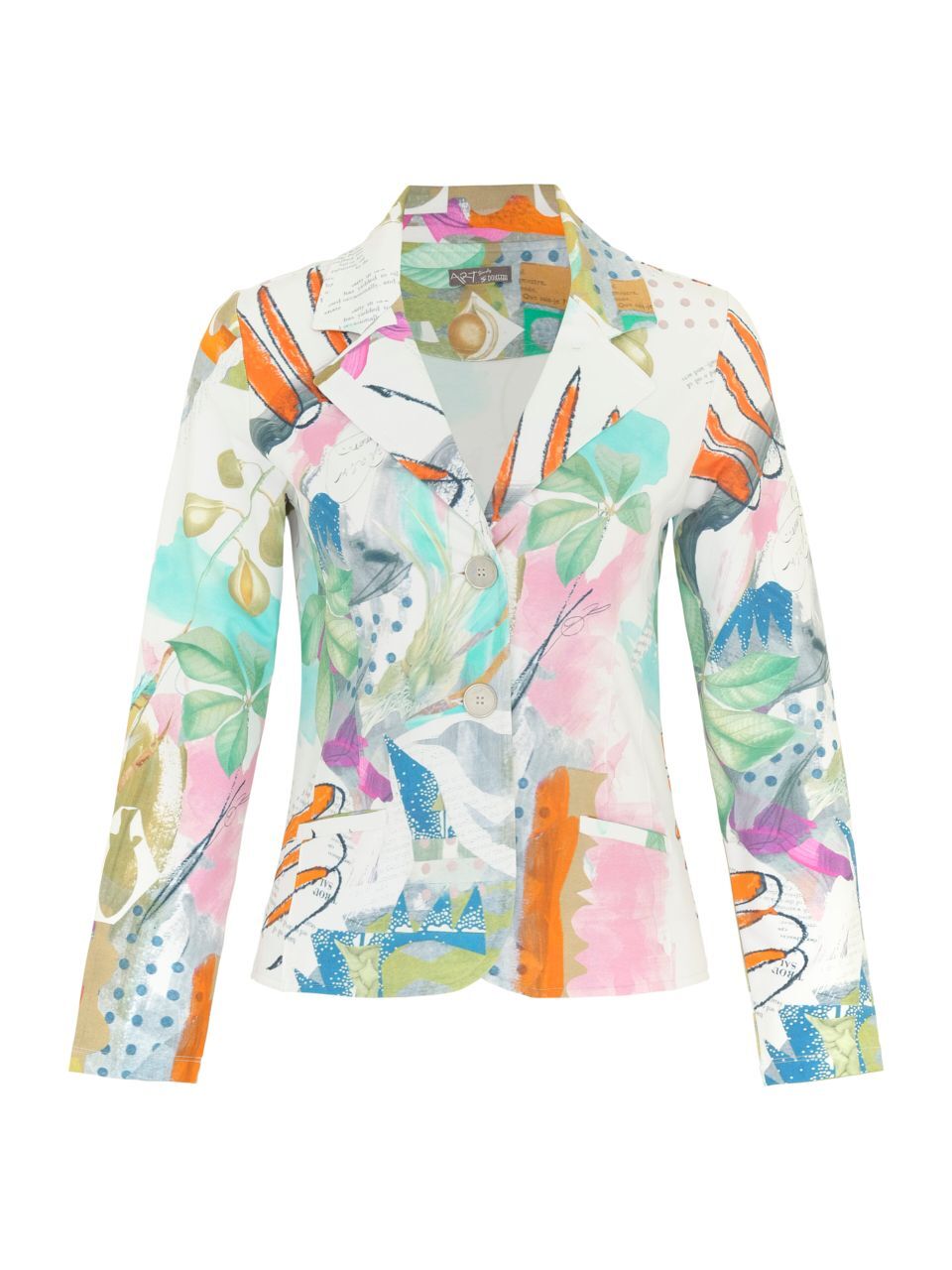 Pastel Botanical Print Blazer