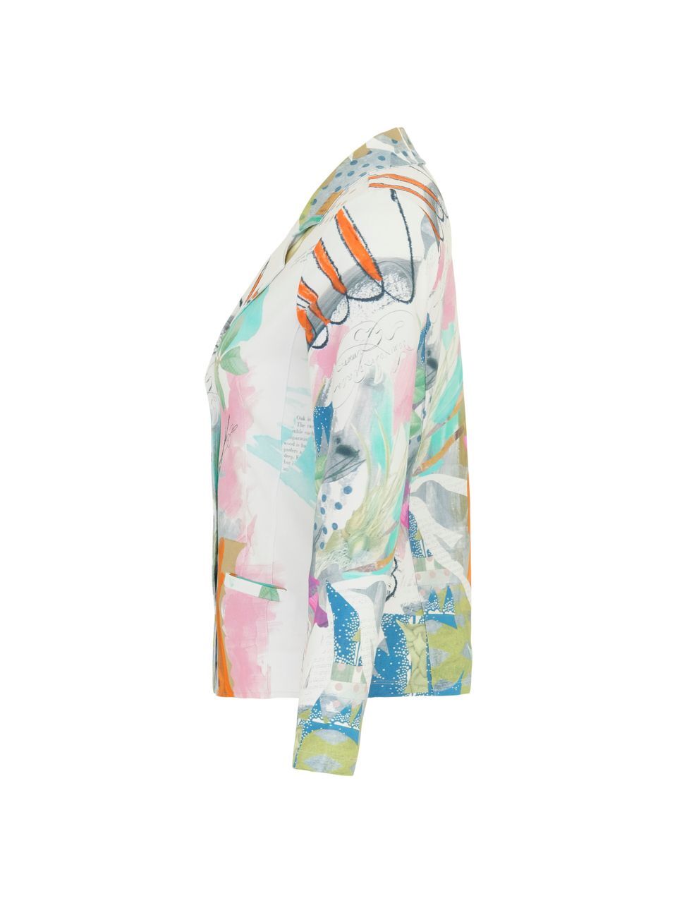Pastel Botanical Print Blazer
