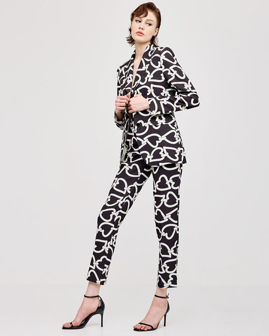 Access Heart Printed Tailored Blazer