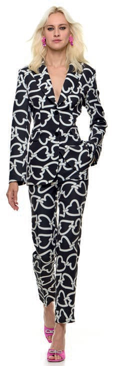 Access Heart Printed Tailored Blazer