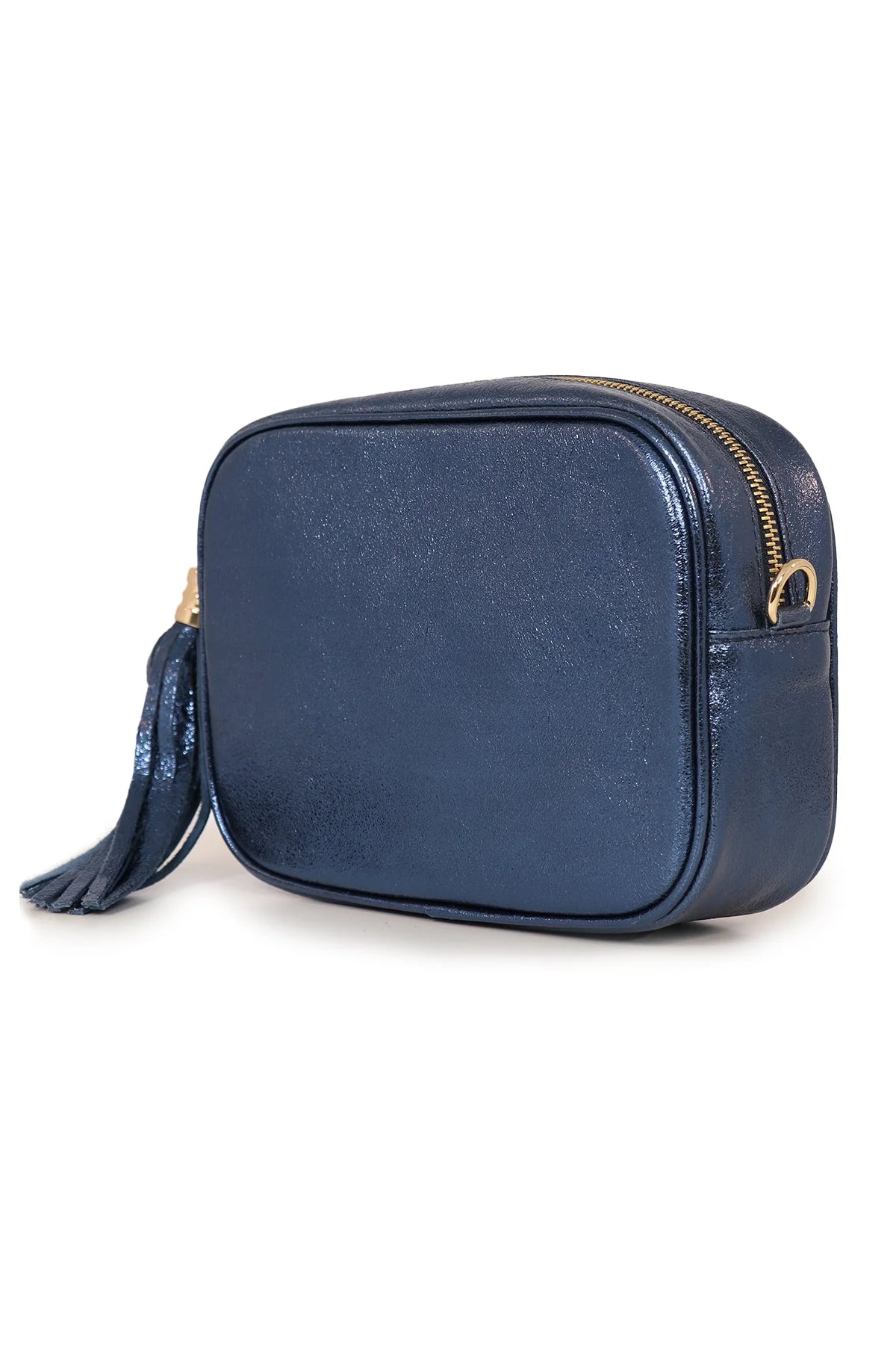 Metallic Leather Camera Bag
