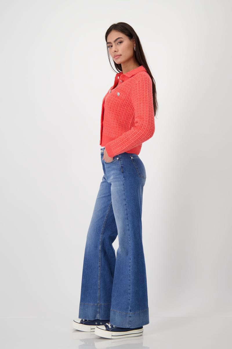 Bootcut Jeans with Cuff Patch 408374