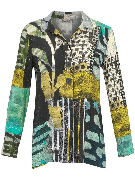 Dolcezza Mono Leaf Long Shirt 74624