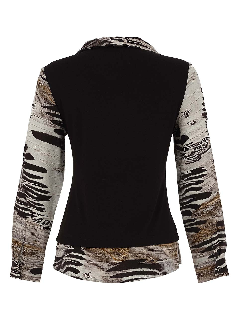 Dolcezza Mixed Animal Print V-Neck Top Lucindas