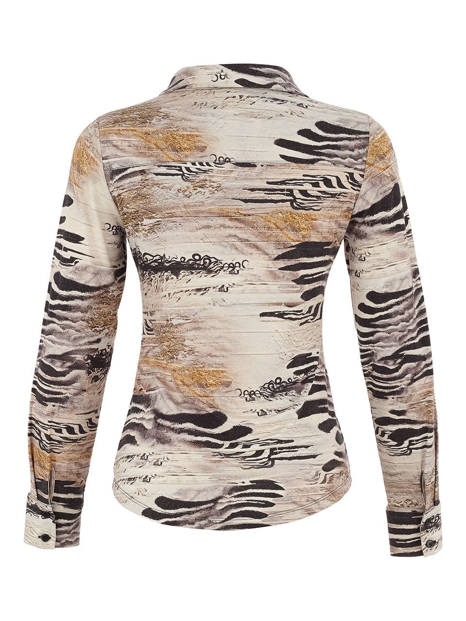 Dolcezza Abstract Safari Print Button-Up Top Lucindas
