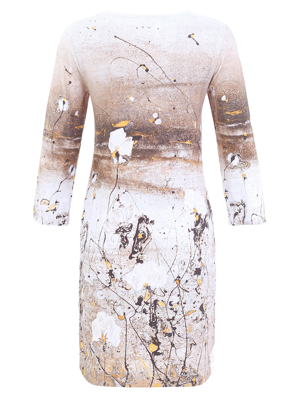 Brisa Plata Keyhole Neck Dress