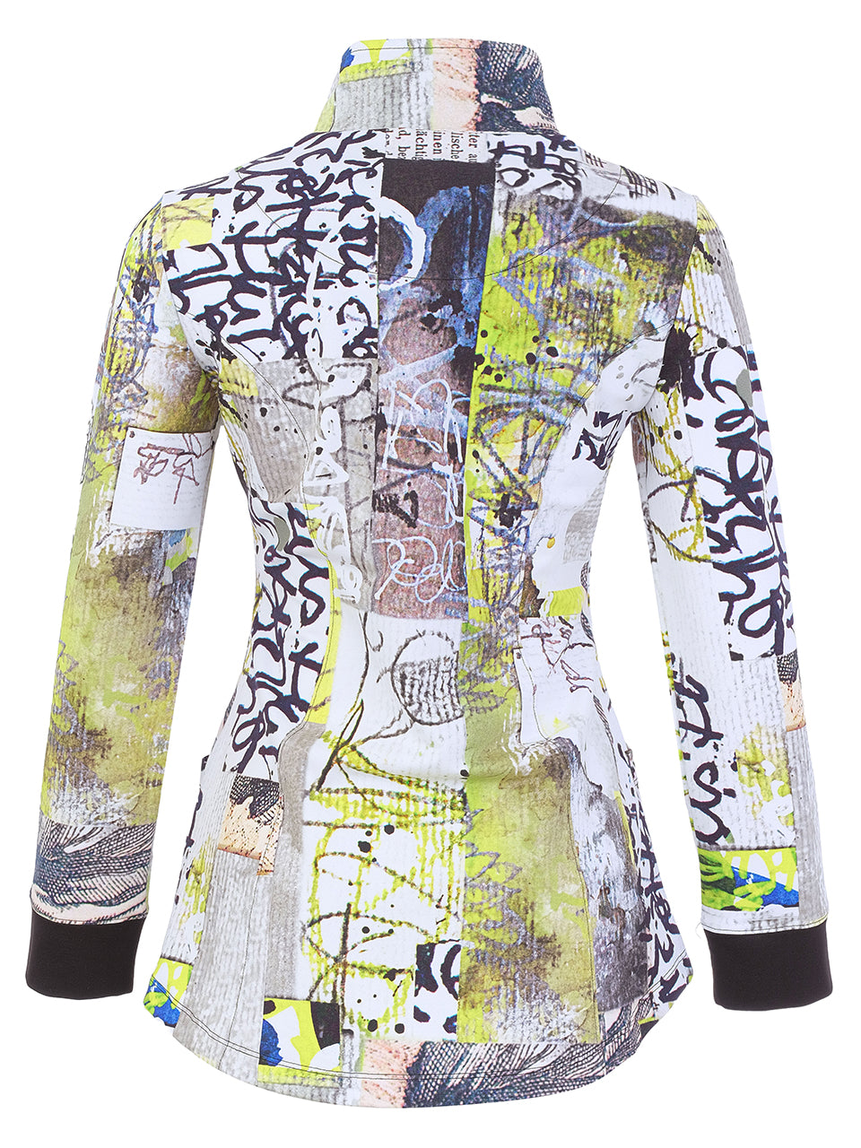 'Fragments' Zip-Up Jacket - Lucindas on-line