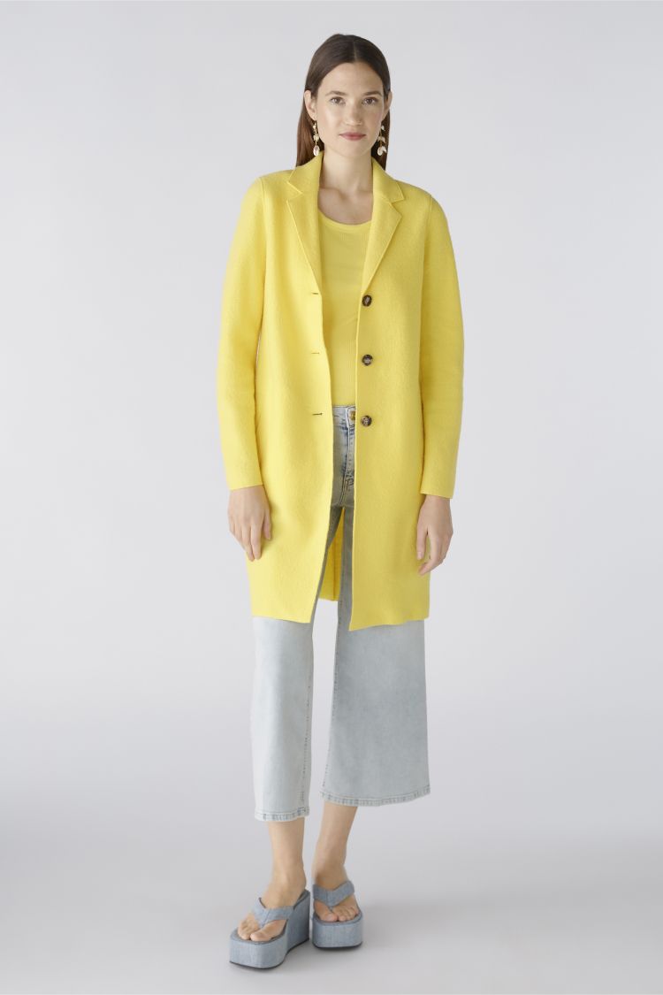 Mayson Classic Wool Coat in Yellow 2150