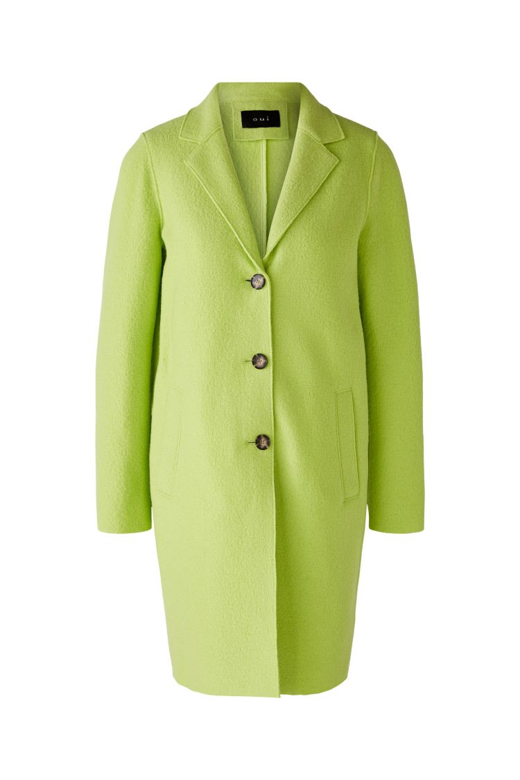 Mayson Classic Wool Coat in Tender Shoots 6068